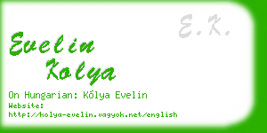 evelin kolya business card