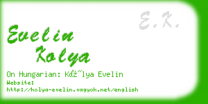 evelin kolya business card